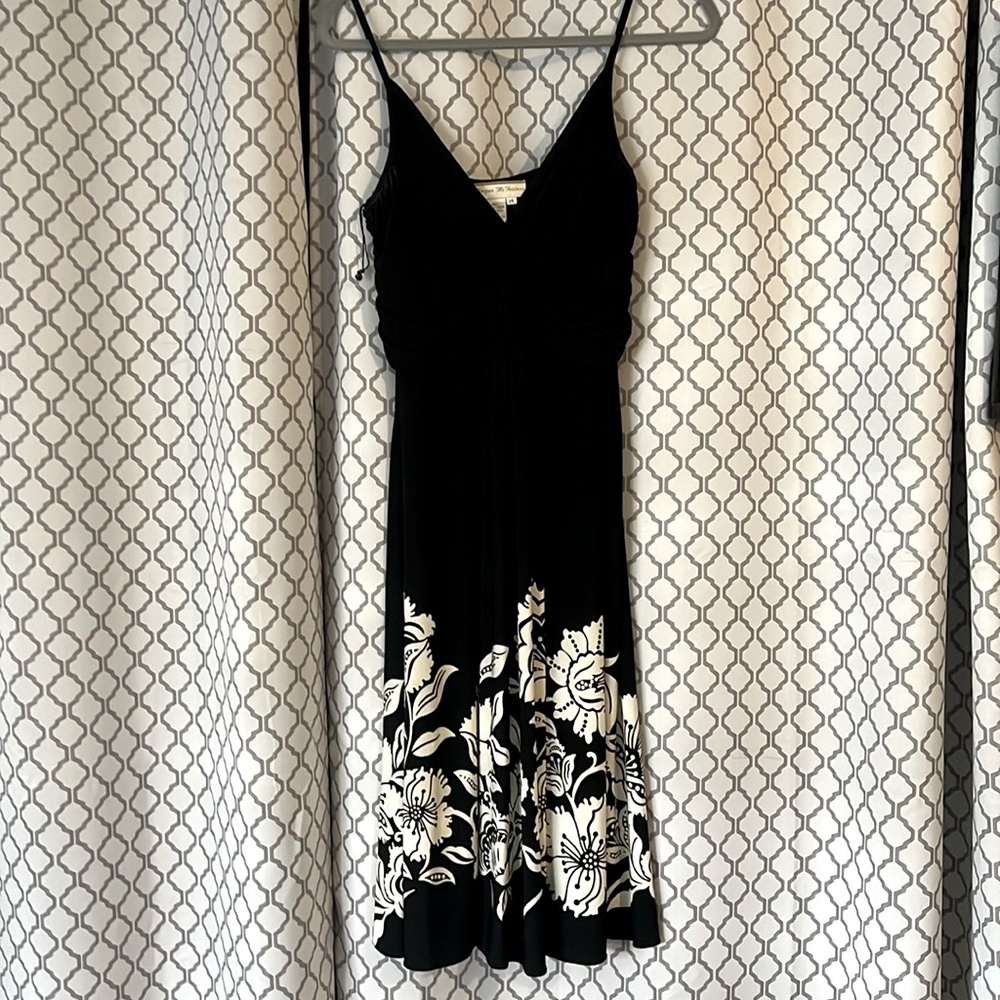 Black floral dress